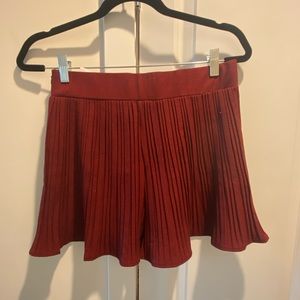 Burgundy flowy Zara shorts!